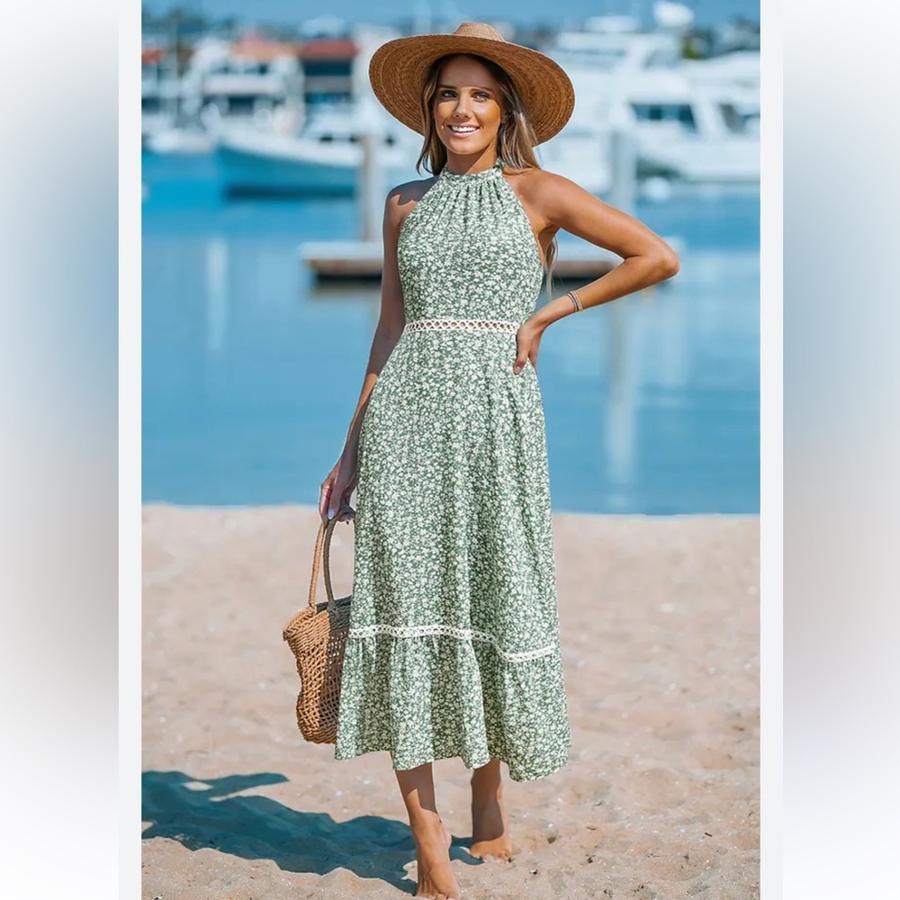 NWT CUPSHE ORNATE MIDI Dress Size XL